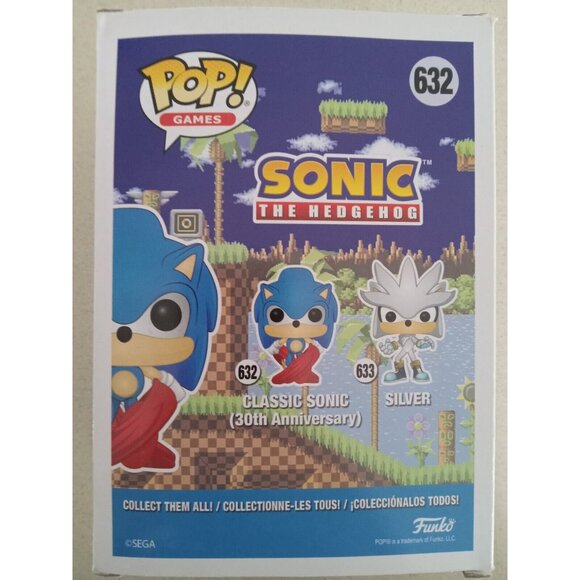 Funko Pop Sonic The Hedgehog Classic Sonic # 632 Vinyl Figure - Picture 2 of 7